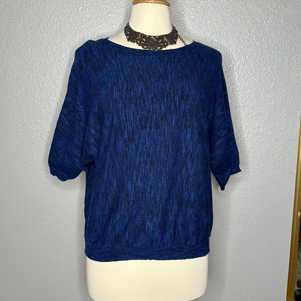 Medium DKNY Jeans women’s marled knit Dolman half sleeve sweater top